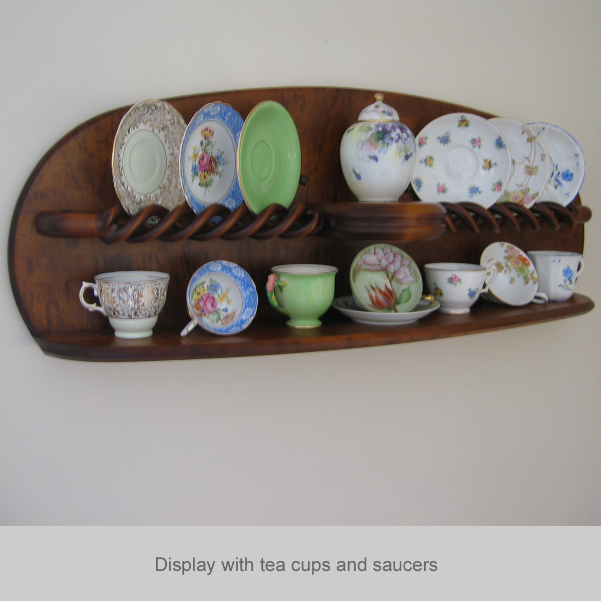Allen Townsend Woodworking » Tea Cup Display Shelf